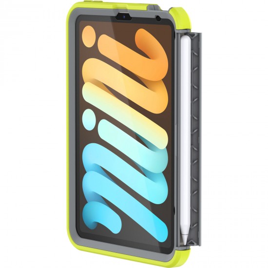 Kids EasyGrab 360 Antimicrobial iPad mini Case Neon Green Grey 77-87457