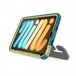 Kids EasyGrab Antimicrobial iPad mini Case Neon Green Grey 77-87989