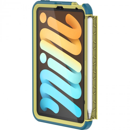 Kids EasyGrab Antimicrobial iPad mini Case Neon Green Grey 77-87989