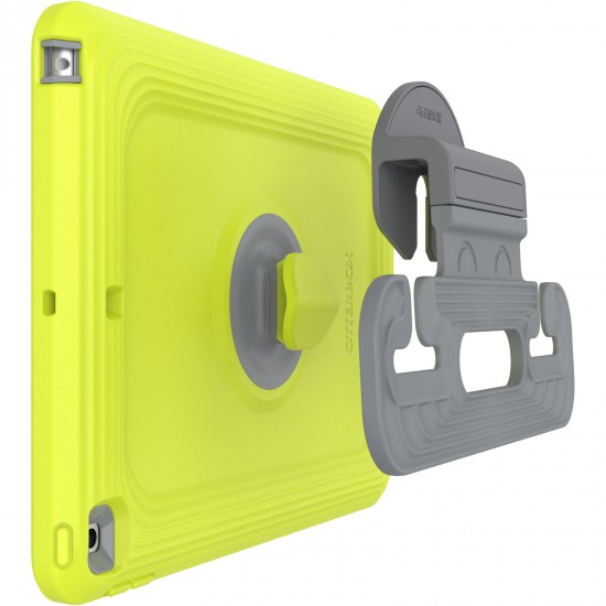 Kids Antimicrobial EasyGrab iPad Case Neon Green Grey 77-81186