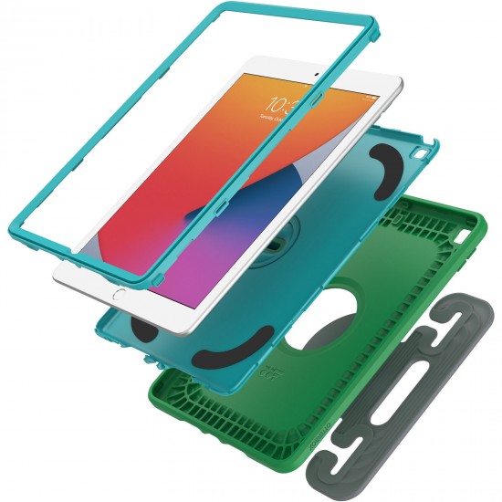 Kids EasyGrab iPad Case Green Blue 77-82954