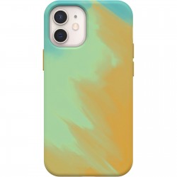 Figura Series iPhone 12 mini Case with MagSafe Green Yellow Aqua 77-80338