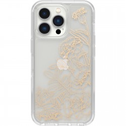 Symmetry Series Clear Antimicrobial iPhone 13 Pro Clear Gold Graphic 77-87917