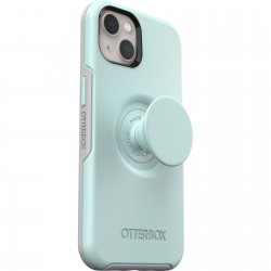 Otter Pop Symmetry Series Antimicrobial iPhone 13 Case Light Teal Grey 77-85380