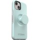 Otter Pop Symmetry Series Antimicrobial iPhone 13 Case Light Teal Grey 77-85380