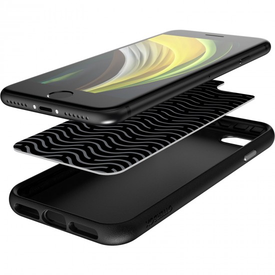Antimicrobial Easy Grip Gaming iPhone SE and iPhone 8/7 Case Black 77-80699
