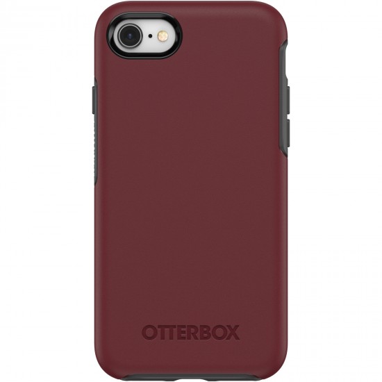 Symmetry Series iPhone SE and iPhone 8/7 Case Maroon Grey 77-56670