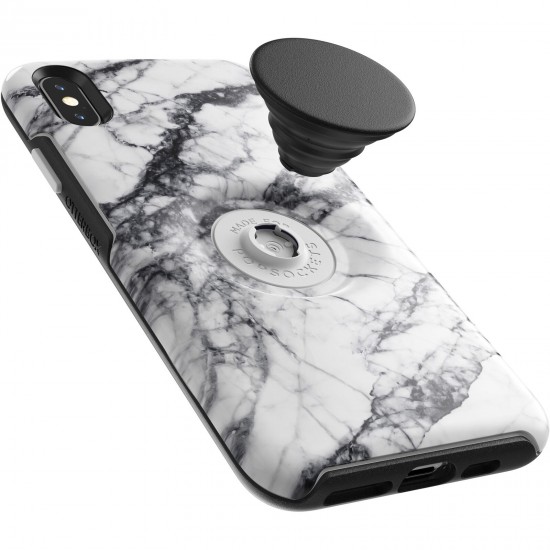 Otter Pop Symmetry Series iPhone Xs Max Case White Marble 77-81461